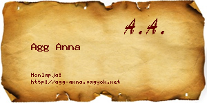 Agg Anna névjegykártya