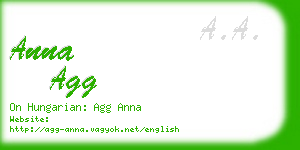 anna agg business card